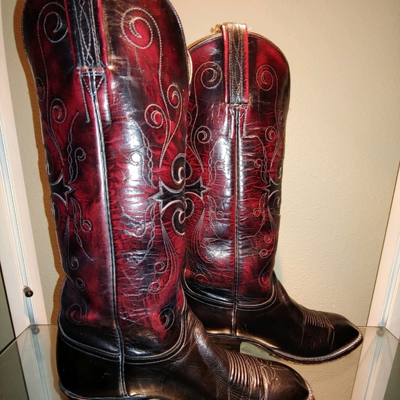 B10. Lucchese Vintage Cowboy Boots 6.5 men's = 8 Woman - Picture 3 of 7